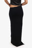 Rick Owens F/W 2021 Black Slit Maxi Skirt Size L
