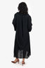 Balenciaga Black Chiffon Flowy Midi Long  Dress Size 38