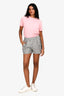 Christian Dior Grey Oblique Shorts Size 36