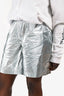 Dries Van Noten Silver Bermuda Shorts Size 38