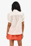 Me+Em White Lace Button Up Top Size 6
