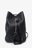 Jimmy Choo Black Leather Chain Detail Convertible 2Way Echo Shoulder Bag/Backpack (As Is)
