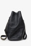 Jimmy Choo Black Leather Chain Detail Convertible 2Way Echo Shoulder Bag/Backpack (As Is)