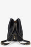 Jimmy Choo Black Leather Chain Detail Convertible 2Way Echo Shoulder Bag/Backpack (As Is)