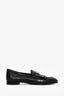 Hermes Black Leather H 'Royal' Loafers Size 39