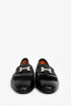 Hermes Black Leather H 'Royal' Loafers Size 39