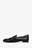 Hermes Black Leather H 'Royal' Loafers Size 39