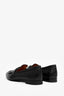 Hermes Black Leather H 'Royal' Loafers Size 39