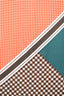 Louis Vuitton Orange/Green Silk/Leather Triangle Tassel Scarf Printed Scarf