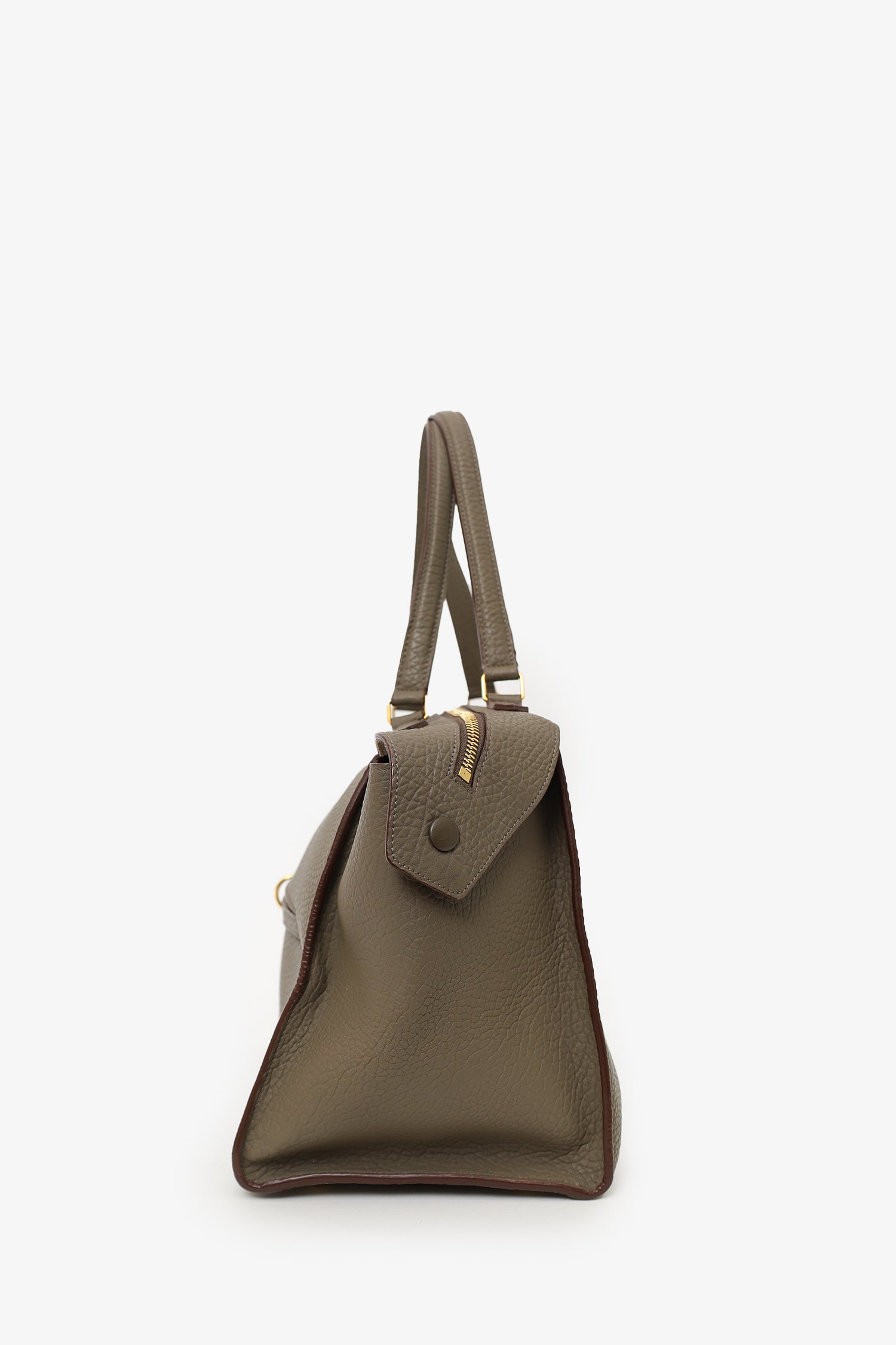Celine Khaki Green Leather Ring Bag – Mine & Yours