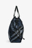 Burberry Navy Nova Check Nylon Tote Bag