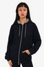 Brunello Cucinelli Blue Cashmere Zip Up Hoodie Size 52 Mens