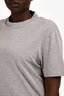 Brunello Cucinelli Grey Cotton Crew Neck T-Shirt Size 54 Mens