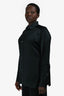 Tom Ford Black Satin Button Down Collared Shirt Size 44/17 Mens