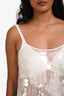 Fabiana Filippi White Mesh/Sequin Tank Size XS