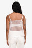 Fabiana Filippi White Mesh/Sequin Tank Size XS