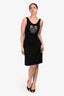 Blumarine Black Crystal Embellished 'Blumarine' Dress Size 44