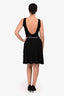 Blumarine Black Crystal Embellished 'Blumarine' Dress Size 44