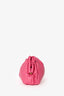 Mansur Gavriel Pink Leather Ruched Crossbody Clutch