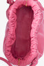 Mansur Gavriel Pink Leather Ruched Crossbody Clutch