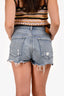 Citizens of Humanity Blue Distressed Denim Shorts Size 28