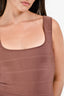 Herve Leger Brown Mini Dress Size S