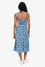 Reformation Blue/White Floral Sleeveless Midi Dress Est. Size S