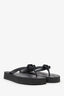 Gucci Black GG Logo Flip Flops Size 40