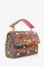 Valentino Multicolour Roman Stud Woven Handle Bag