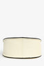 Valextra Cream Leather Hobo Weekend Mini Crossbody Bag