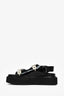 Simone Rocha Black Pearl Crystal Embellished Platform Sandals Size 37