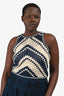Zimmerman White/Navy 'Chintz' Hand Crochet Tank Top Size 3