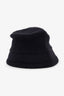 Pre-Loved Chanel™ Black Wool/Cotton CC Logo Bucket Hat Size L