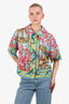 Dolce & Gabbana Multi-Color Floral Print Cropped Jacket Size 44