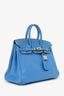 Hermès 2015 Blue Swift Leather Birkin 25