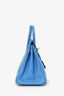 Hermès 2015 Blue Swift Leather Birkin 25