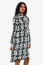 Diane Von Furstenberg Black & White Printed Tunic Dress