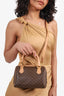 Celine Brown Vintage Mini Macadam Boston Bag