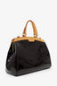 Louis Vuitton 2012 Burgundy Vernis Leather Brea Top Handle with Strap