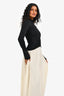 Solid & Striped X Sofia Ritchie Grainge Black/Cream Mock Neck Maxi Dress Size XS