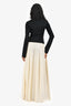 Solid & Striped X Sofia Ritchie Grainge Black/Cream Mock Neck Maxi Dress Size XS