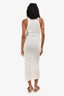 Tom Ford Cream Knit Sleeveless Slit Dress Size XXS