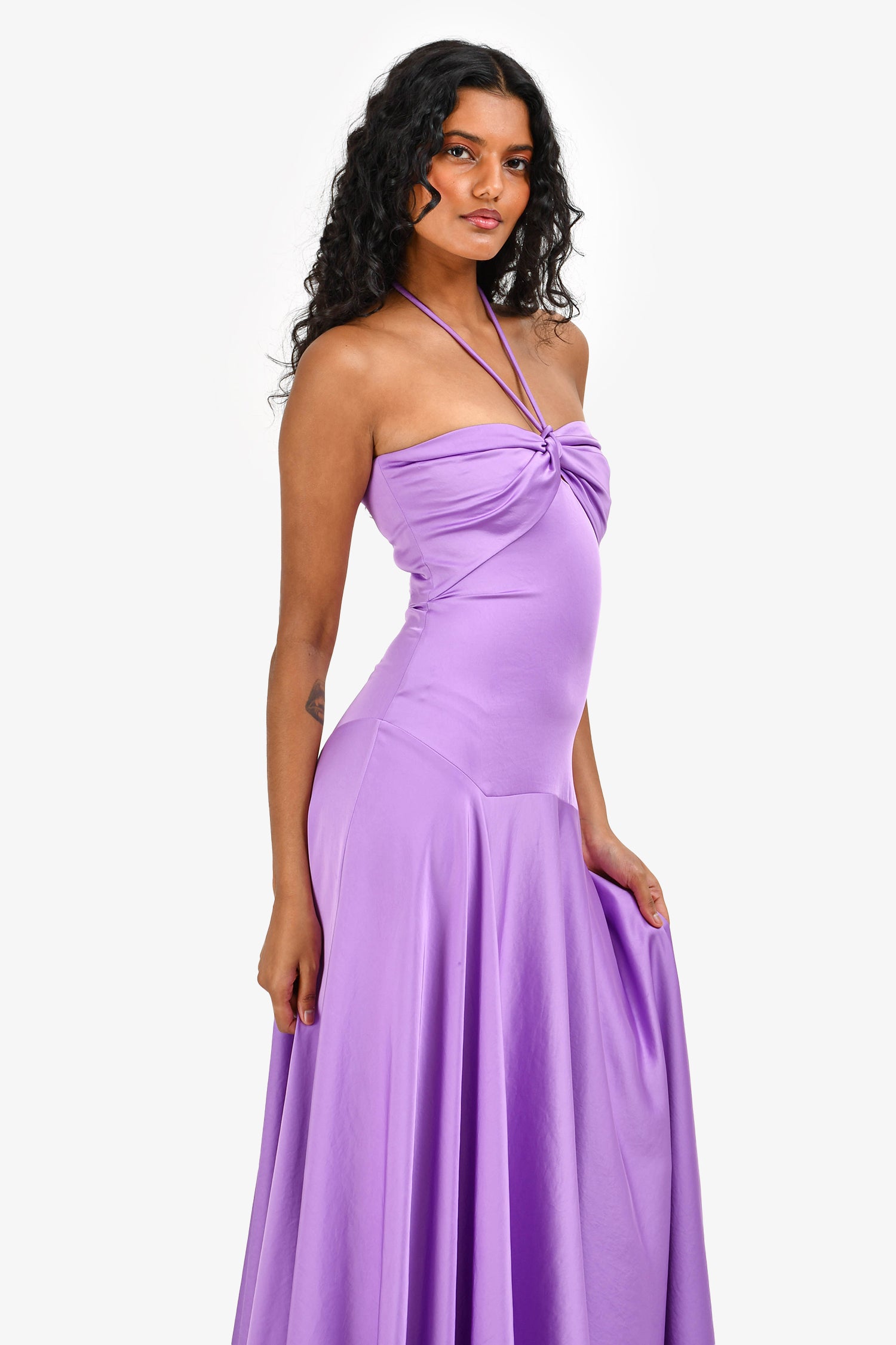 alc purple dress A.L.C. Blakely Cutout Dress. (Amythest) open back A.L.C. Gia Dress in Lavender