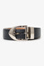 Louis Vuitton Black Taiga Leather Buckle Belt Size 95