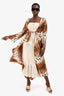 Roberto Cavalli Leopard Printed Silk Cover Up Kimono Dress Size 42