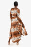 Roberto Cavalli Leopard Printed Silk Cover Up Kimono Dress Size 42