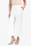 Judith & Charles Cream Straight Leg Trousers Size 8