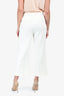 Judith & Charles Cream Straight Leg Trousers Size 8