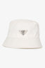 Prada White Nylon Bucket Hat Size M