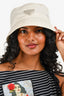 Prada White Nylon Bucket Hat Size M